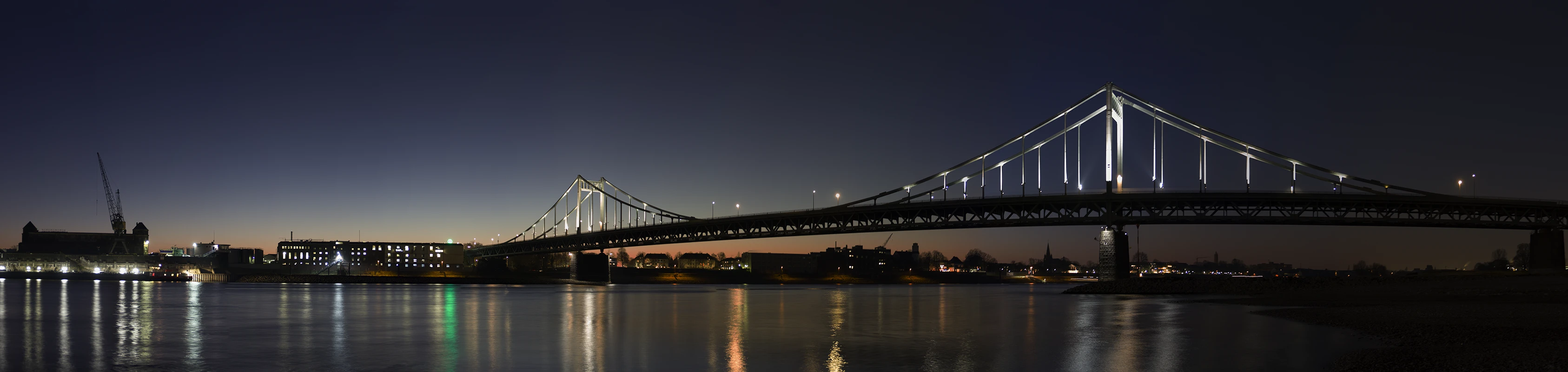 Panorama Uerdinger Rheinbrücke